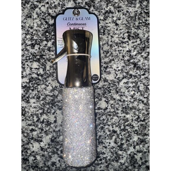 Glitz & Glam Silver Bedazzled Continuous Mist Spray Bottle - Picture 7 of 7